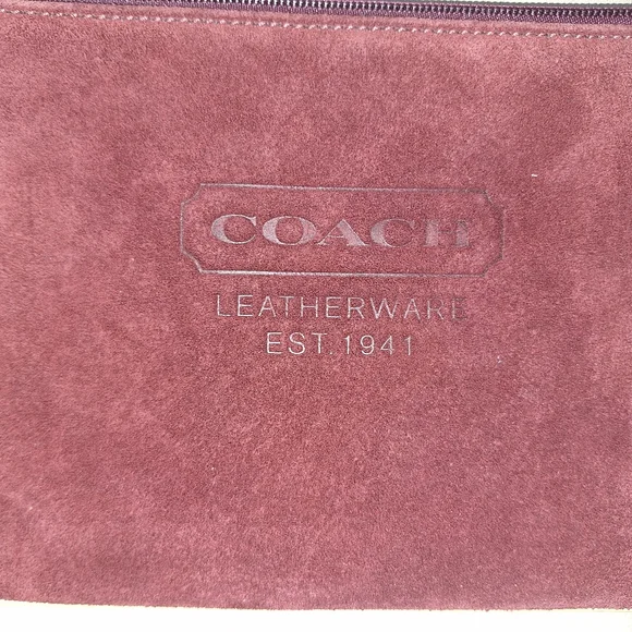 NWOT COACH Suede Wristlet - Picture 3 of 7